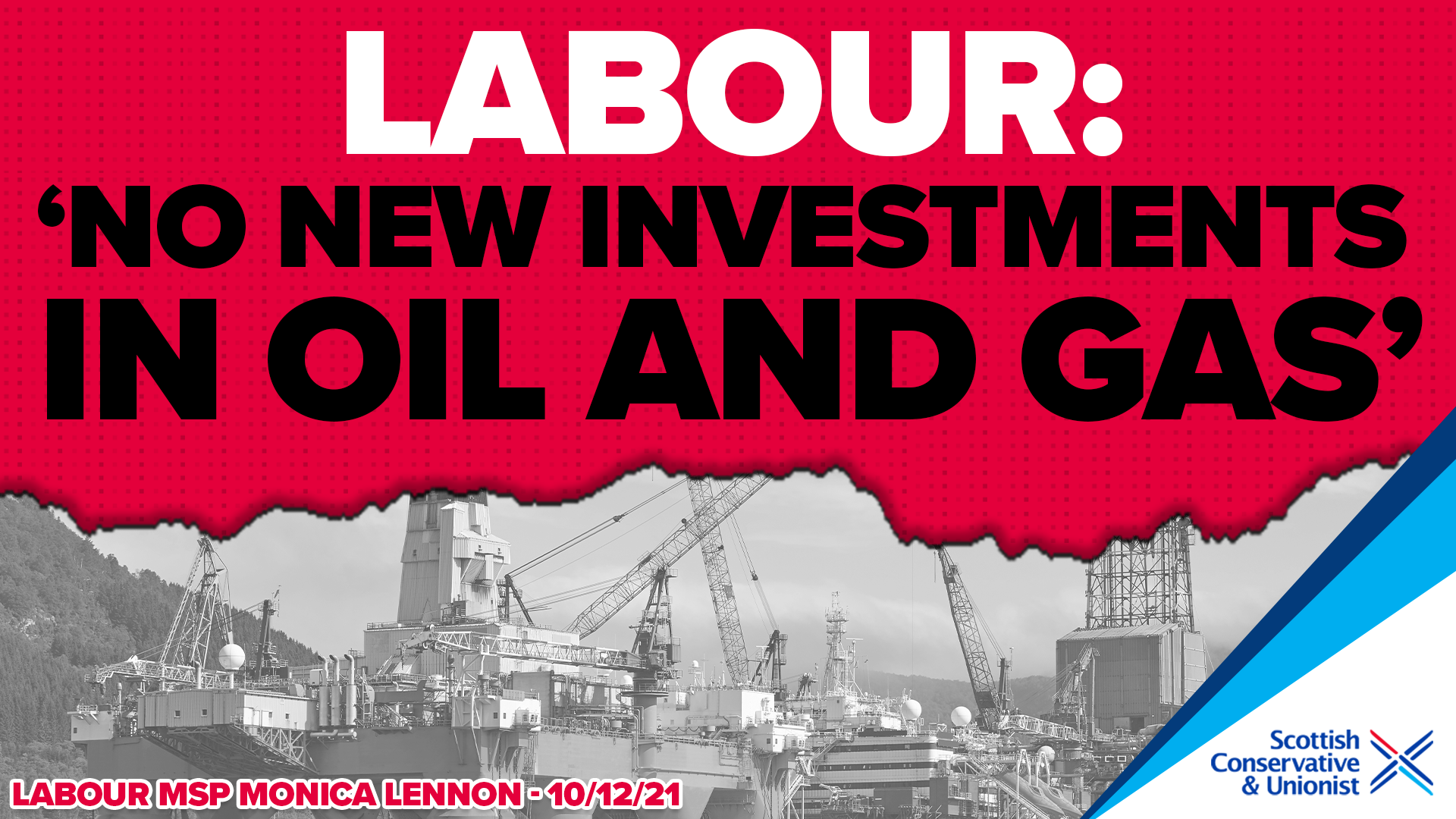 labour oil and gas Only the Scottish Conservatives support Scotland's oil and gas industry