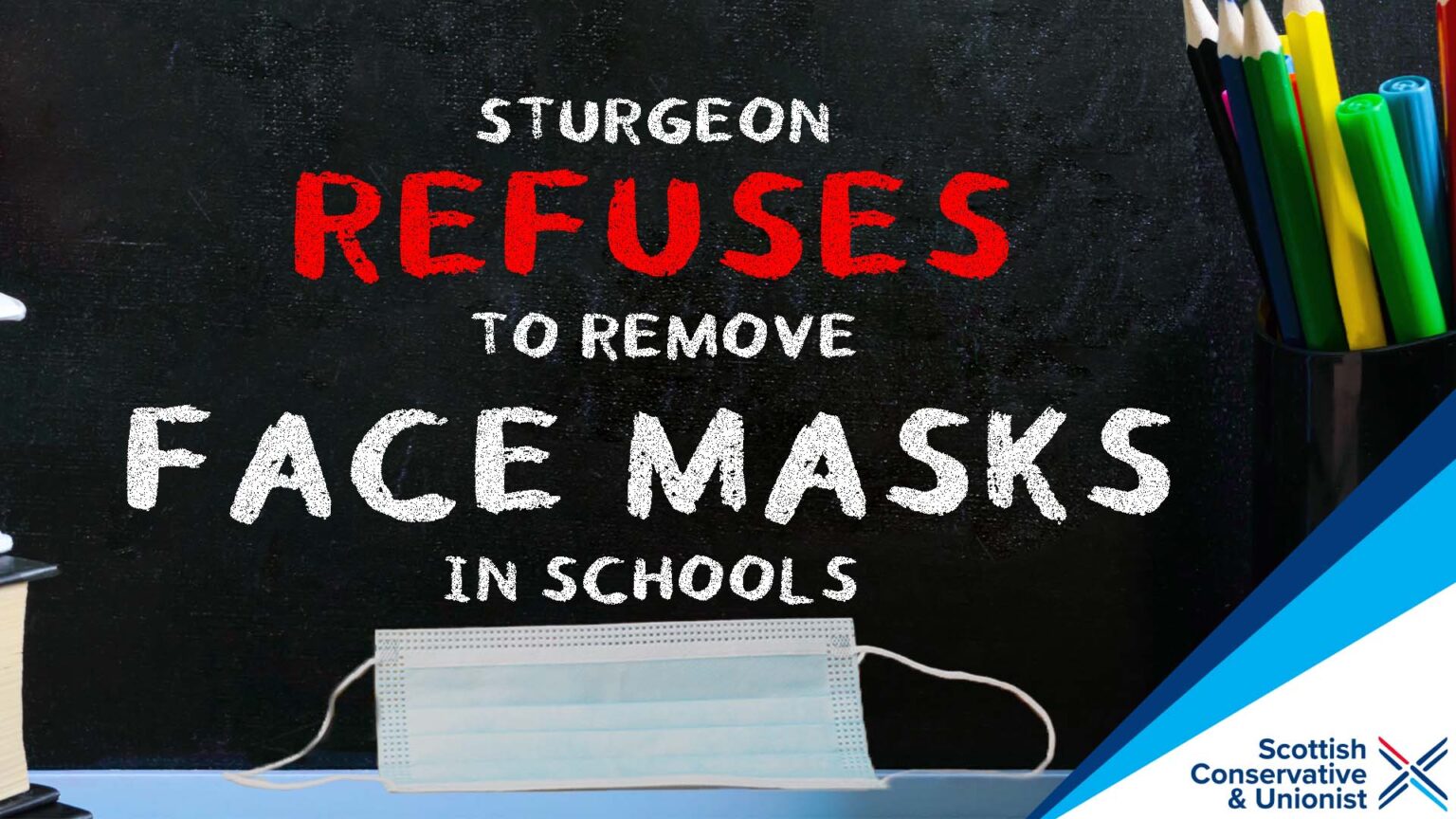 Sturgeon refuses to lift classroom face mask restrictions