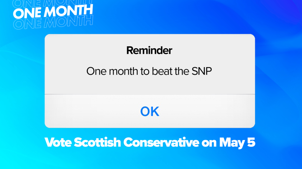 We've got one month to beat the SNP - featured image