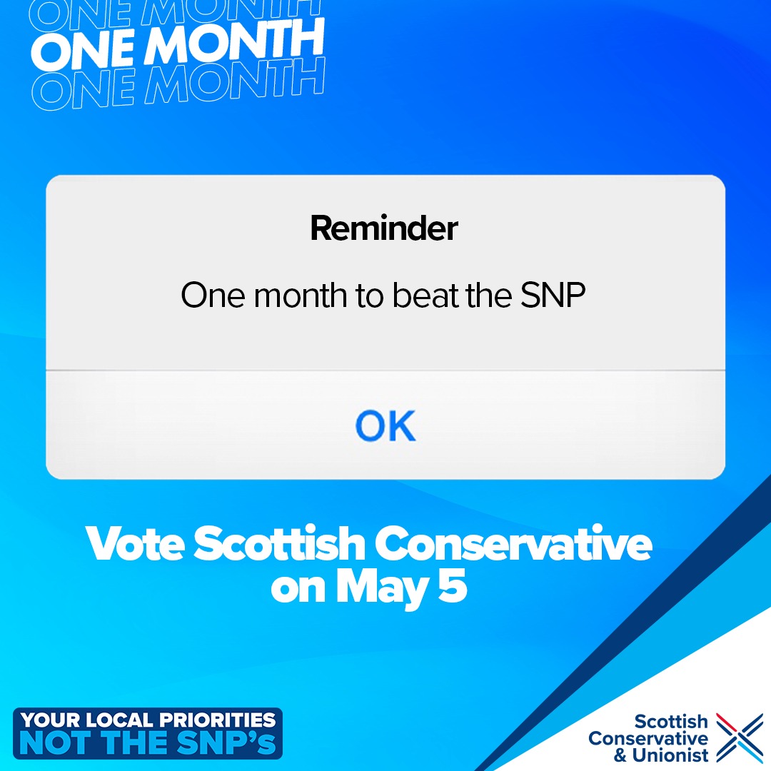 WhatsApp Image 2022 04 04 at 6.44.08 PM We've got one month to beat the SNP