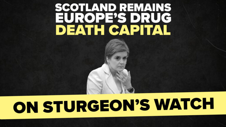 drug deaths capital Scottish Conservatives