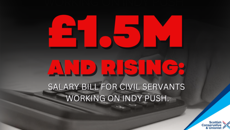 £1.5m and rising: Salary bill for civil servants working on indyref2 push.