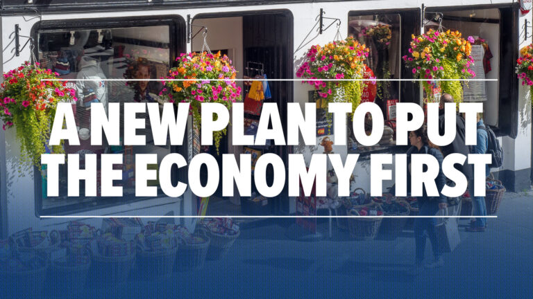 A new plan to put the economy first