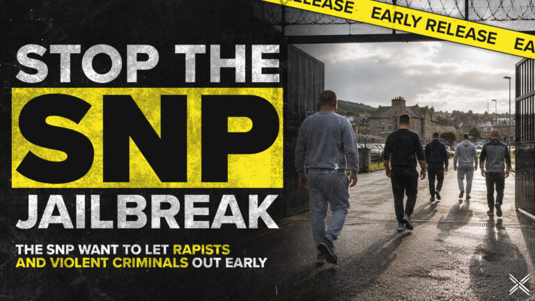 Stop the SNP Jailbreak Hero Graphic Scottish Conservatives